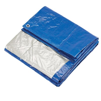 Clarke International Blau & Silber Polyethylen Plane