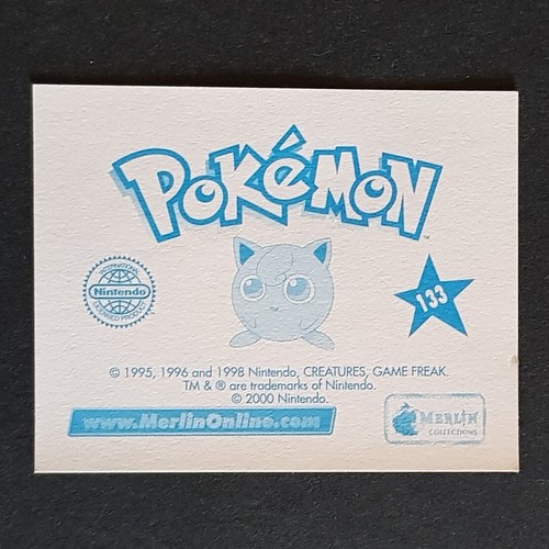 Pokemon "Figurine Adesive Merlin 2000 2a Serie" ENTRA e SCEGLI - Foto 254 di 406