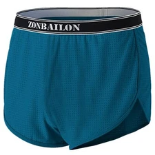 Men's Sexy Boxers Shorts Causal Loose Split Breathable Comfy Underwear
