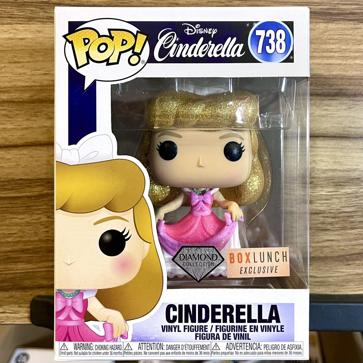 Diamond Pink Cinderella Funko Pop! #738 Disney Box Lunch