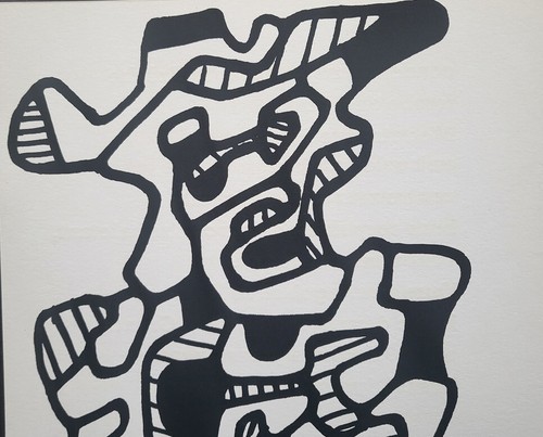 Jean Dubuffet Original ScreenPrint / Silkscreen Plate 5 1960's w/documentation - Picture 2 of 5