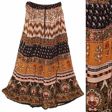 3X To 6X Plus Size Indian Long Skirt For Women Hippie Ethnic Gypsy Boho P119