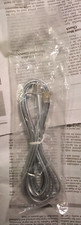 SEALED - SILVER TELEPHONE CORD - FLAT