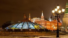 Landscape architecture building city moscow russia Custom Gaming Mat Desk