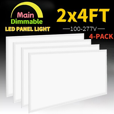2X4FT LED Flat Panel Light 75W Drop Ceiling Troffer Office Recessed Lights 5000K