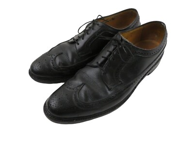 Vintage 70s Florsheim Imperial Leather V-Cleat Longwing Wingtip