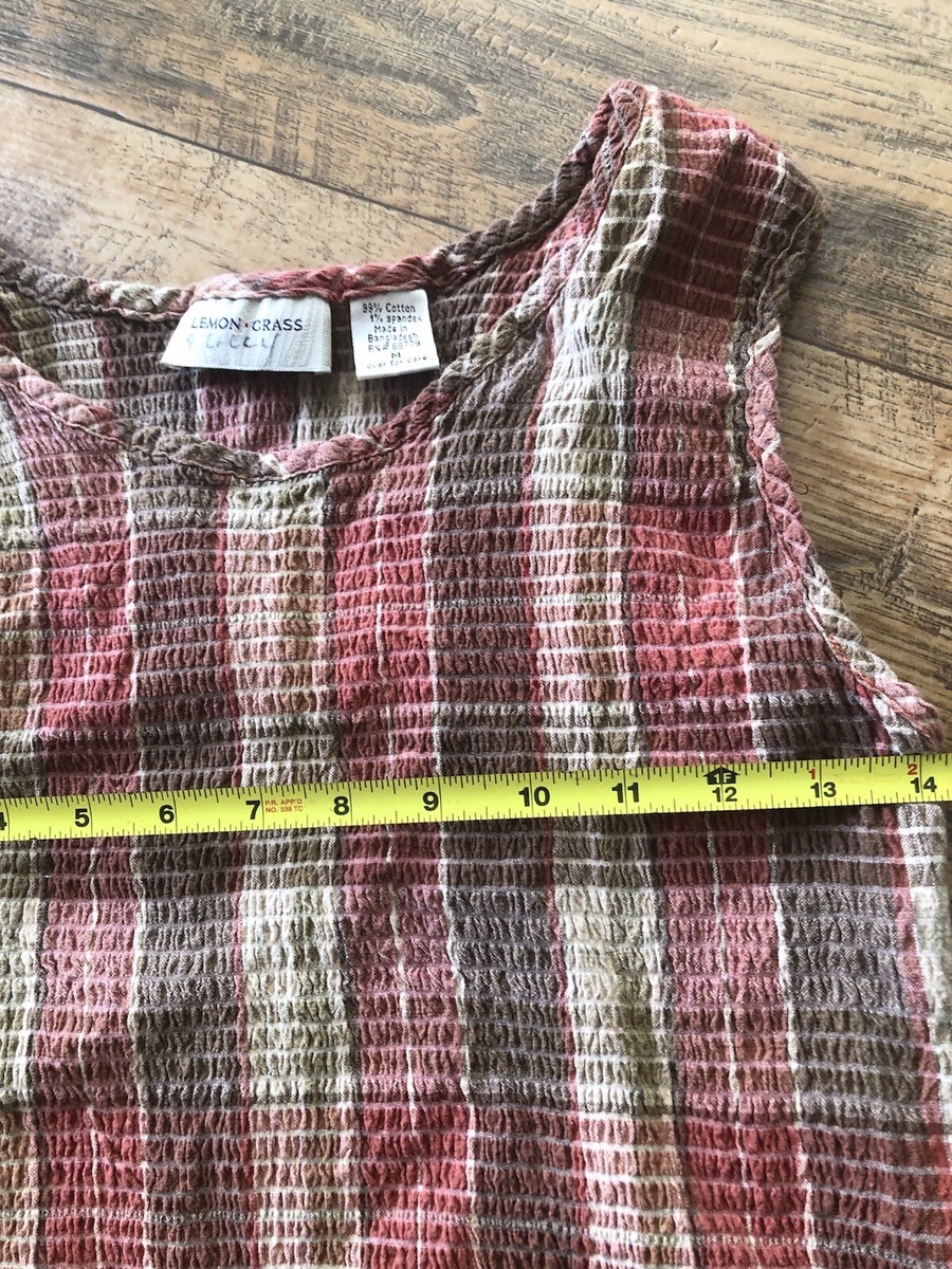 ジャケット・アウター Lemongrass Womens Vintage Lemon Grass Zip Jacket M With Sleeveless Tank Brown