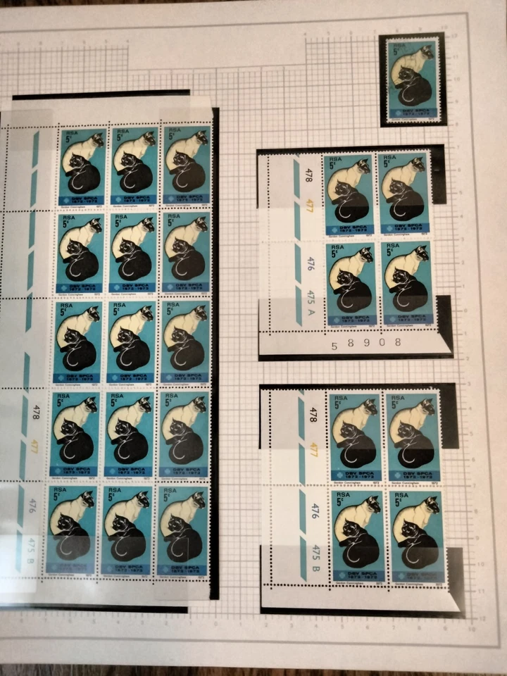 RSA-SOUTH AFRICA- MNH & USED Centenary of the S.P.C.A. 19/09/1972 - Image 3 of 3