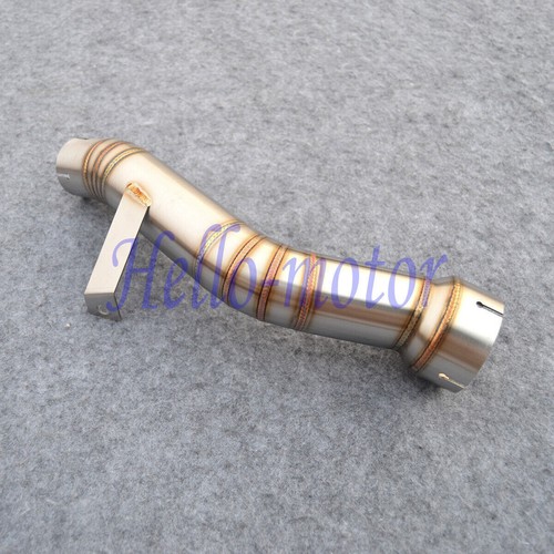 Stainless Middle Link Pipe Exhaust Pipe For Kawasaki KLZ1000 Versys 1000 12-18 - Picture 3 of 8