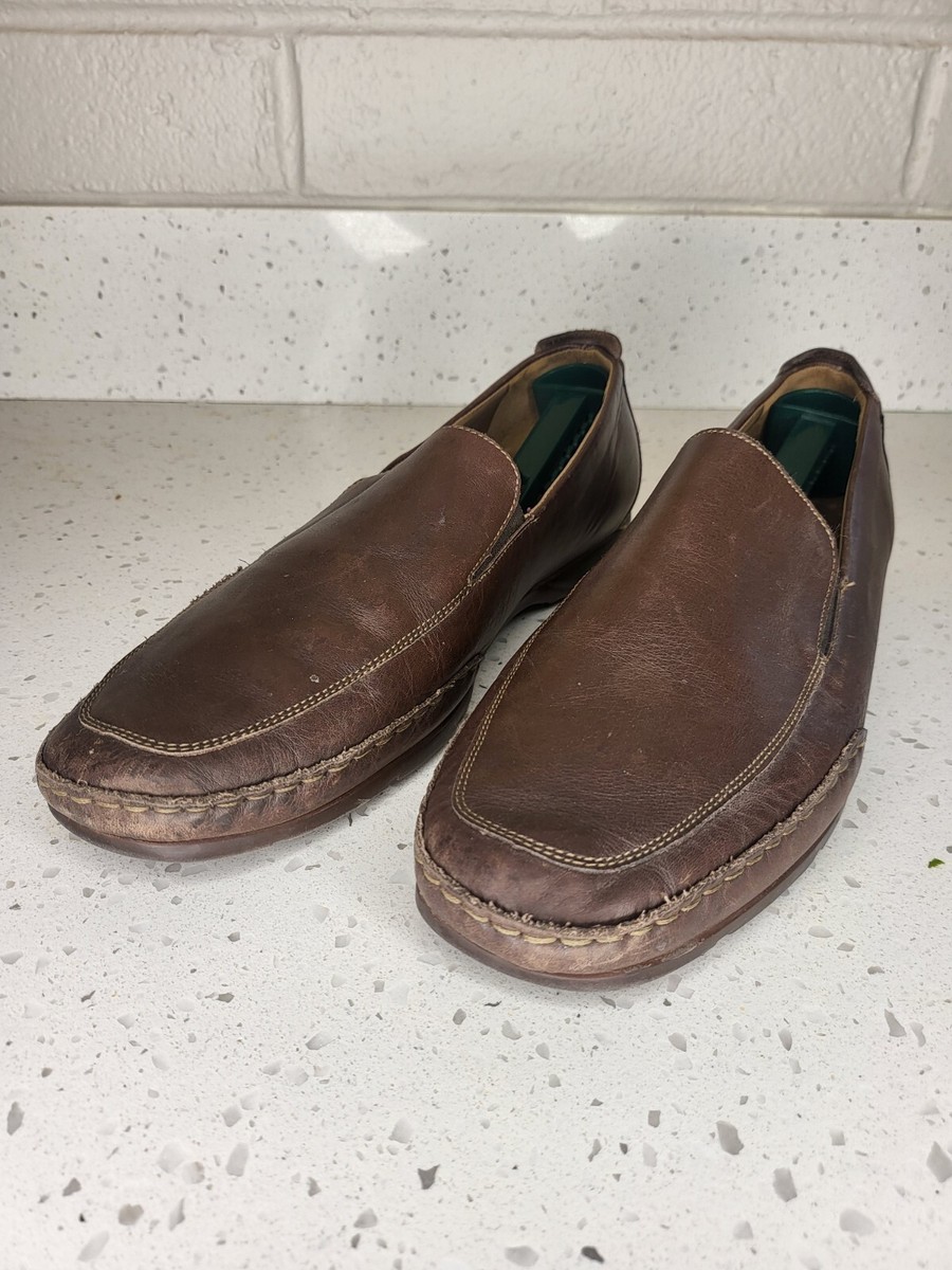 Mephisto Mens 10.5 Brown Leather Cool Air Comfort Shoes Loafers Slip On Mephisto Mens 10.5 Brown Leather Cool Air Comfort Shoes  main image 3