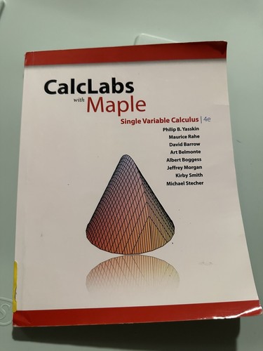 CalcLabs With Maple- Single Variable Calculus James Stewart - 第 1/1 張圖片