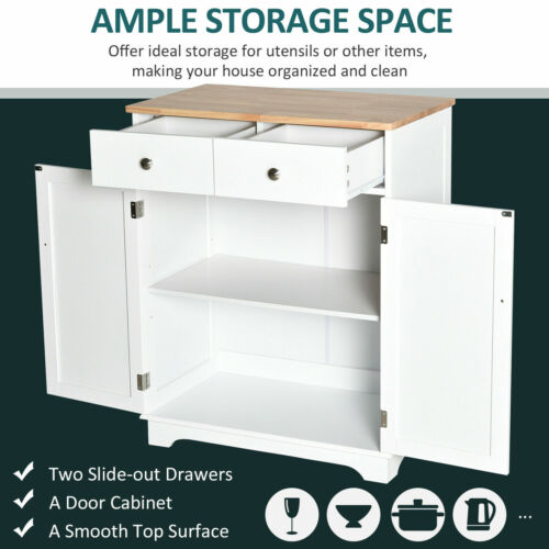 Kitchen Base Cabinet Bathroom Storage Buffet Sideboard with Doors and Shelves - Picture 7 of 10