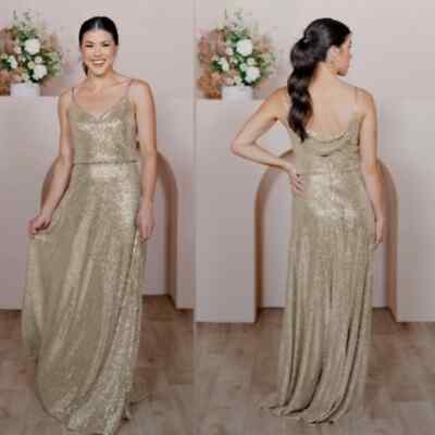 herve leger gold long dress THE METALLIC SOPHIE DRESS – HERVÉ LÉGER main image 1