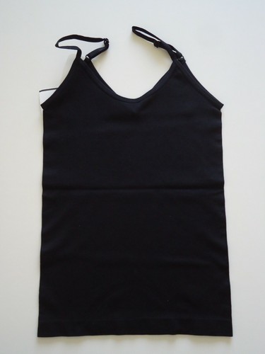 Playground Pals Girls' Wear-2-Ways Seamless Camisole Black Size Small - Picture 2 of 3