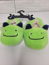 CHOOSE SIZE NWT Green Dragon/Monster Toddler Slippers Swiggles Unisex Sz 4 or 6
