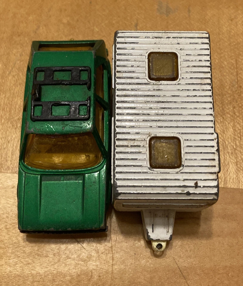 老式 批量 2 个火柴盒 莱斯尼 罕见 大众高尔夫 1976 年 英格兰 '77 大篷车 露营犬 + — 第 4/4 张图片