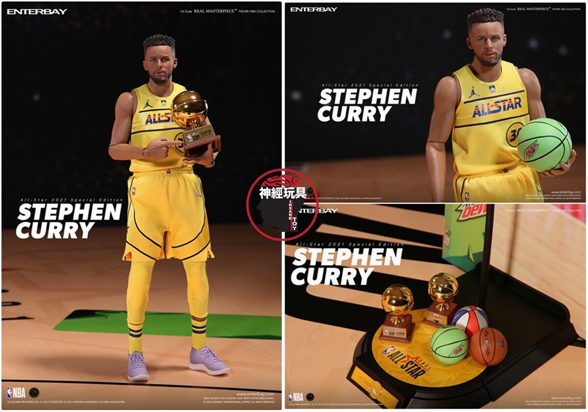 ENTERBAY NBA STEPHEN CURRY 1/6 FIGURE ALL-STAR 2021 SPECIAL ENTERBAY NBA STEPHEN CURRY 1/6 FIGURE ALL-STAR 2021 SPECIAL