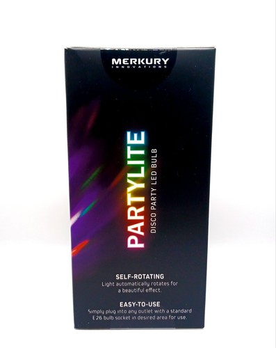 Merkury Partylite Disco Party LED Bulb - Self Rotating - Multicolor Light - Picture 4 of 5