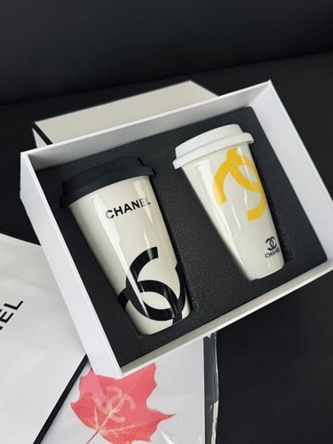 Chanel 2er Set Kaffee Becher Porzellan Mug mit Box wie Neue - Bild 5 von 7