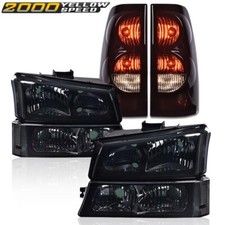 Fit For 2003-2006 Chevy Silverado Chrome Housing Headlights Tail Lights Fit For 2003-2006 Chevy Silverado Chrome Housing Headlights Tail Lights