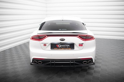 Street Pro Heckschürze Heck Ansatz Diffusor V.2 für Kia Stinger GT-Line Mk1 schw