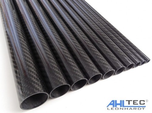 High Gloss Carbon Tube Ø 12mm / Visible Carbon Fiber Tube 3K Twill / Length - Picture 2 of 4