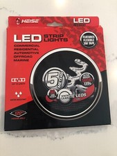 Heise LED White Strip Lights 5 Meters/16 feet 3M Tape 12 Volt Water Resistant
