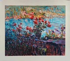 MARCO SASSONE SERIGRAPH ON PAPER " 24 BEACH ROAD" SIGNED & NUMBERED