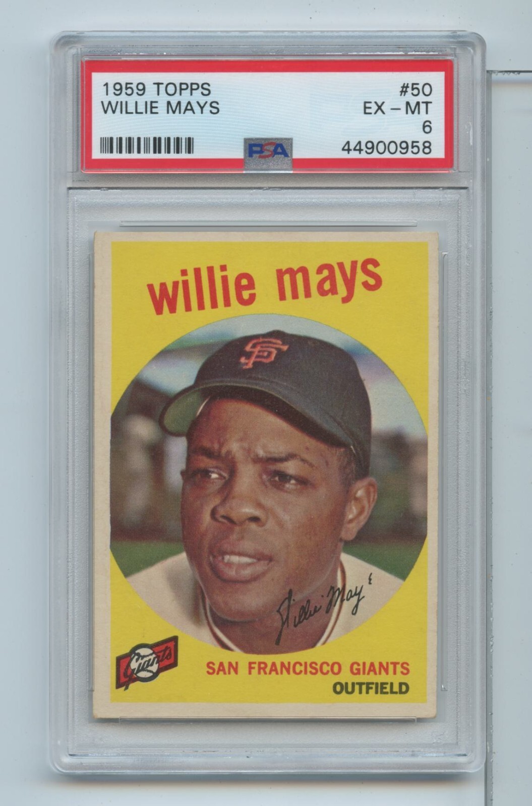1959 Topps Willie Mays #50 SGC 6