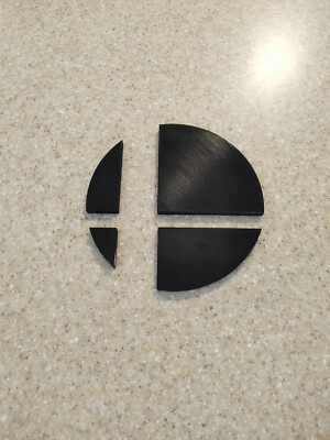 Super Smash Bros 8in!! Smash Ball logo sign (man cave, game room, stocking stuff