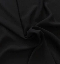 Black rayon  fabric 58” Width Sold By The Yard