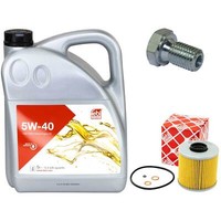 MotoröL Set 5W-40 5 Liter + ÖLfilter + ÖLablassschraube FüR Bmw 3Er 318 140 Ps
