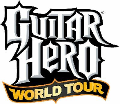 XBox 360 GUITAR HERO WORLD TOUR Guitar Kit Bundle Set w/game disc microsoft