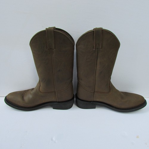 Justin Boots Men's 7D Brown Leather Cowboy Pull On JB1100 Western - Picture 5 of 7