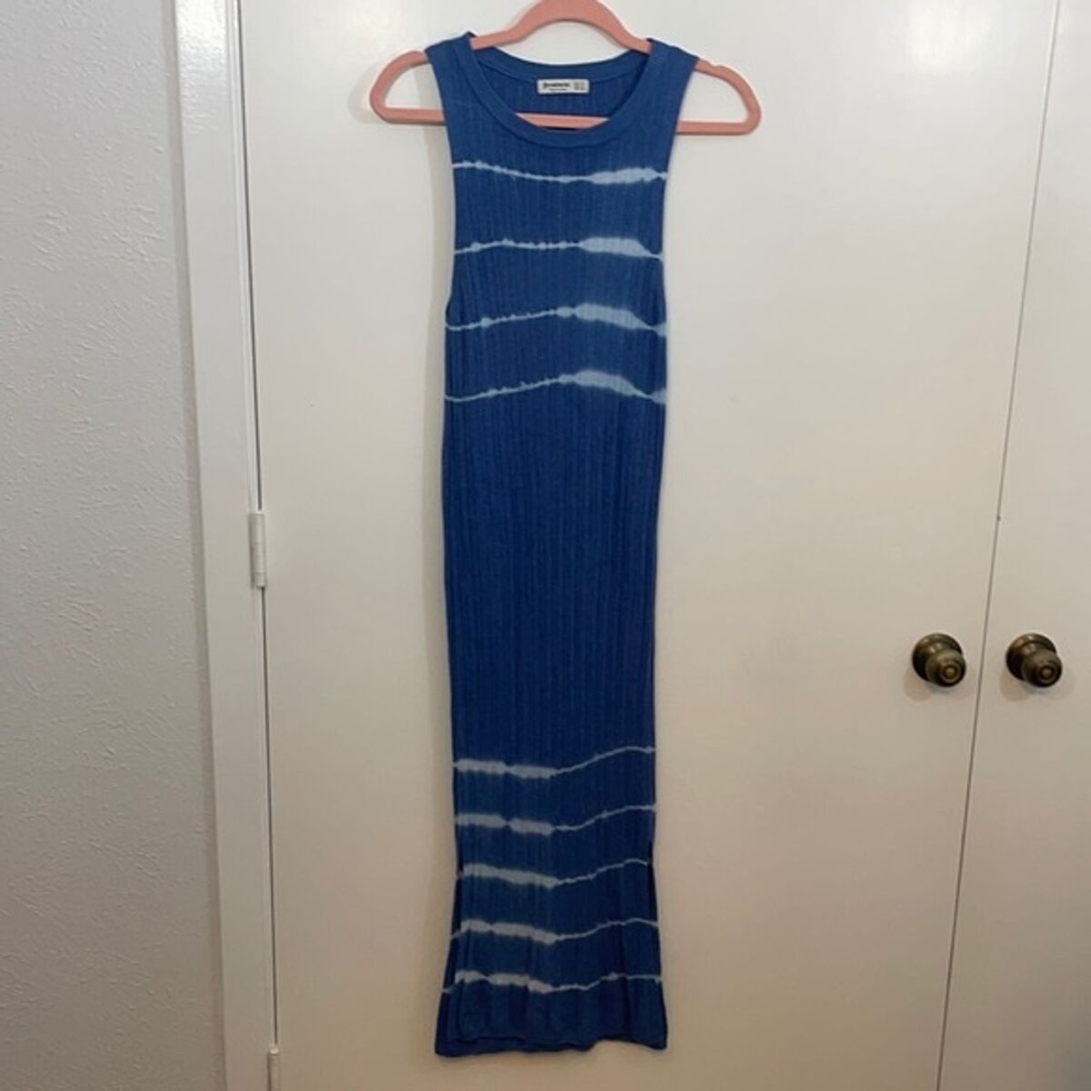 Tie Dyed Striped Slit Dress Tie Dyed Striped Slit Dress