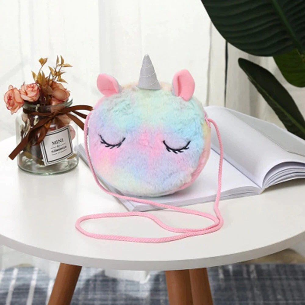 Unicorn Shoulder Bag Women Square Belt Purse Travel Crossbody Bag