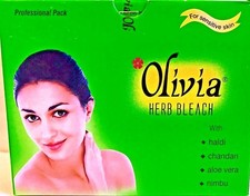 Olivia Herb Bleach-270 g Large Profession Pack-Turmeric,Sandal,Aloe Vera, Lemon