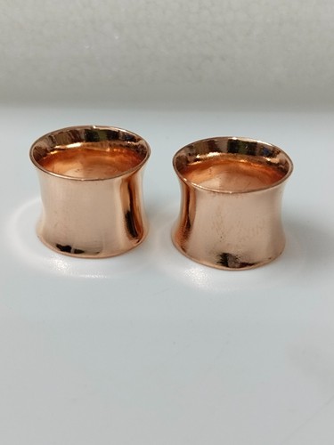 925 Sterling Silver Plug Handmade Rose Gold plated plug Setting Prong Gift her - Picture 23 of 24