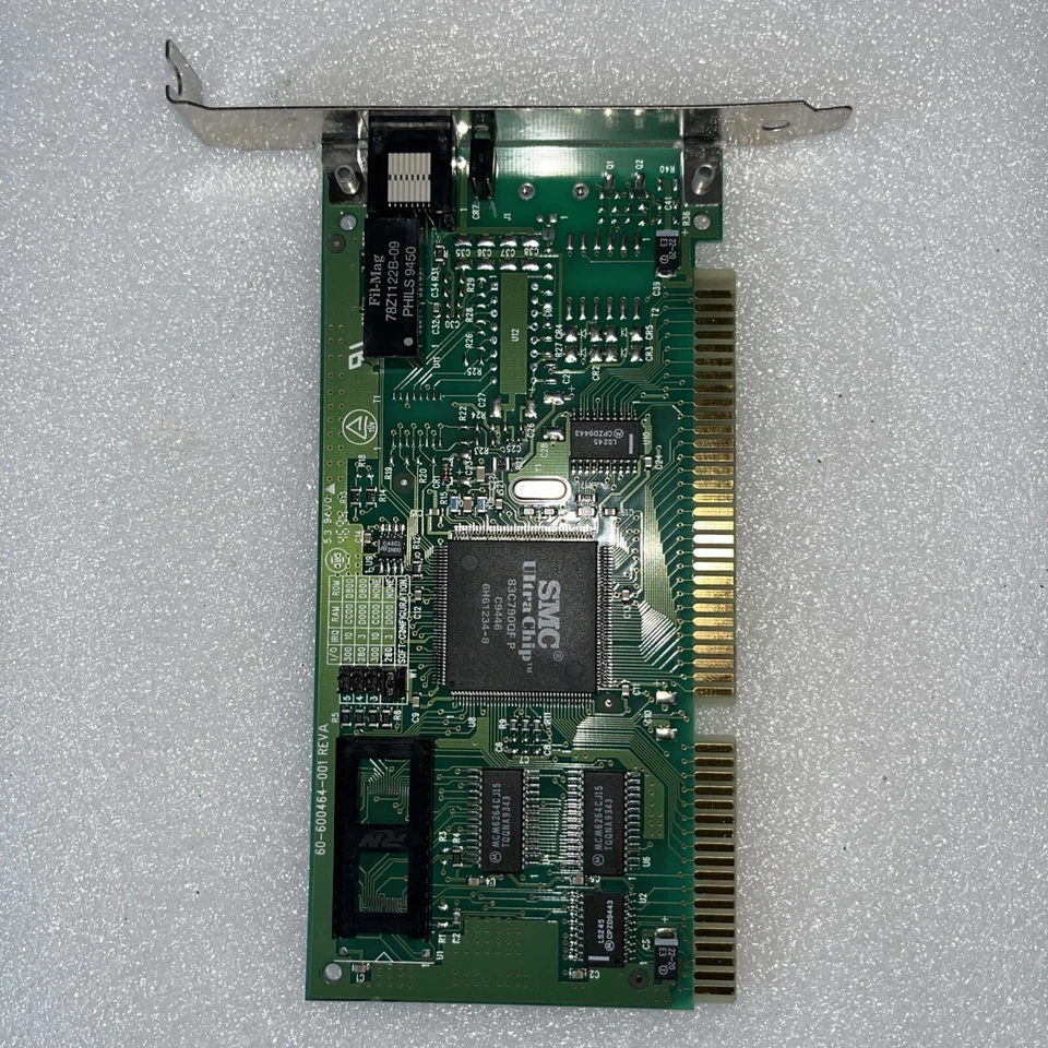 SMC RJ45 10Base-T 60-600464-001 ISA Ethernet Lan Network Adapter Card (in Box) - Image 3 of 4