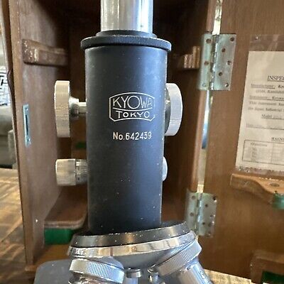 Vtg KYOWA TOKYO BINOCULAR MICROSCOPE OPTICS No. 642439 Model Vtg KYOWA TOKYO BINOCULAR MICROSCOPE OPTICS No. 642439 Model
