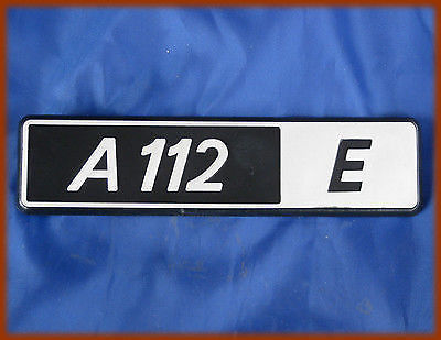 AUTOBIANCHI A112 E - FREGIO SCRITTA OLD BADGE EPOCA - Foto 1 di 1