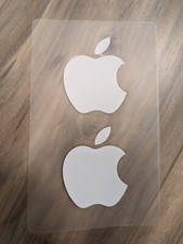APPLE Logo Decals 2x2 Original iPhone iPad MacBook White Stickers - Set of 10