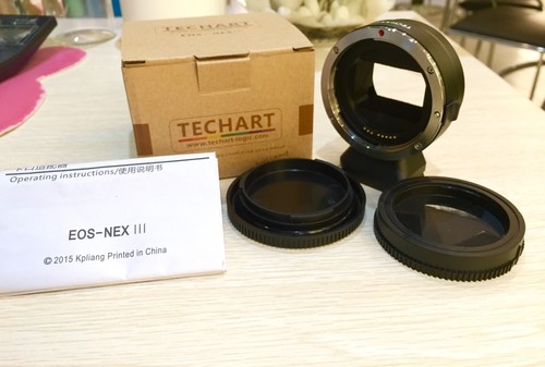 TECHART EOS-NEX III Auto Focus Adapter for Canon EOS EF to Sony a7 a7R a7s a7II