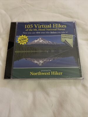 50 Virtual Hikes of the Mount Hood National Forest (PC CD-ROM, 2006) Box Damaged
