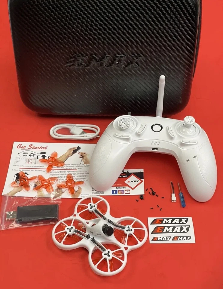 EMAX Tinyhawk x RTF Racing Drone PLUS Controller+CASE Kids TINY HAWK IN OUT DOOR - Image 4 of 4