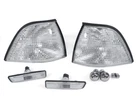 DEPO Clear Corner+Side Marker+Chrome Bulbs For 1997-99 BMW E36 2D Coupe / Cabrio
