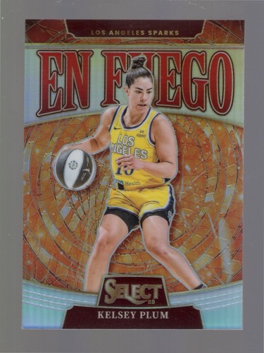 2025 Panini Select WNBA KELSEY PLUM En Fuego Silver Prizm #12