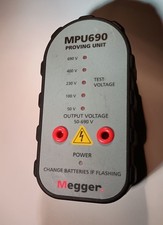 Megger MPU690 690v 2 Pole Voltage & Continuity Tester Proving Unit 
