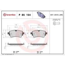 Satz Bremsbeläge Bremsklötze hinten für Audi A4 8WH B9 8W2 8W5 A5 F53 | 24034