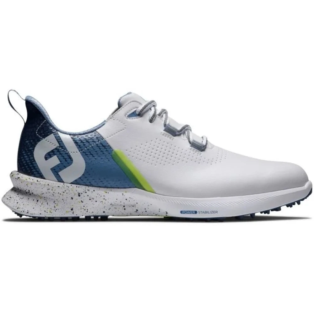 NEW FootJoy Men's Fuel Previous Season Style Golf Shoes 55429 White/Blue Sz 9.5M